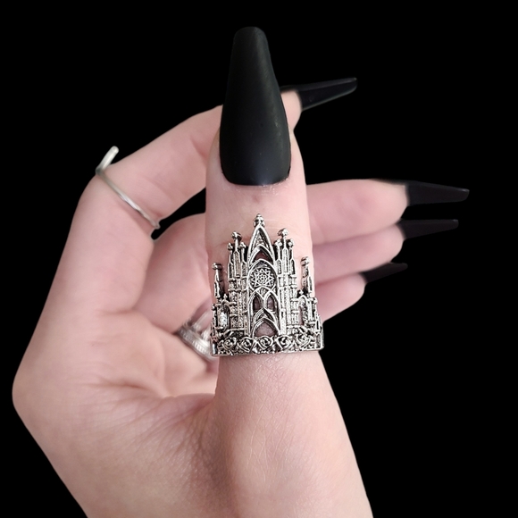 Gothic Cathedral Ring - Silver 003 - Picture 3 of 9